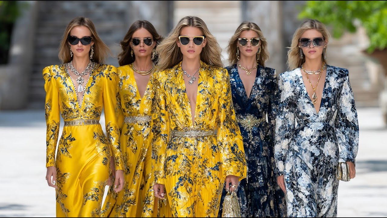 Показ коллекции Roberto Cavalli весна/лето 2026 на подиуме | Гламурные моменты Недели моды в Милане