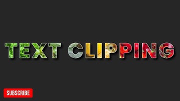 How to Make Clip Masking Text in HTML & CSS | CSS Text Clipping Mask | CSS Clip an Image to Text