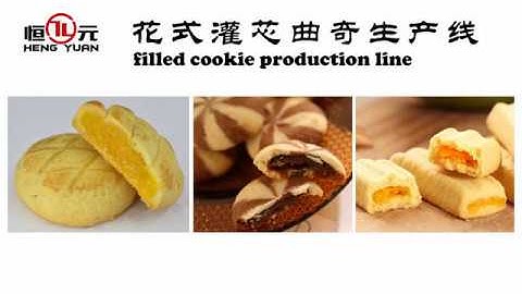 Double color chocolate filled cookies machine  encrusting machine