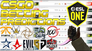 CS:GO Betting Predictions - ESL Road to Rio - fnatic vs. Vitality, forZe vs. Spirit, NiP & more!