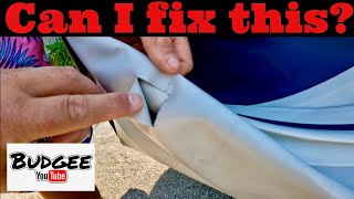 How to repair a split/puncture in an inflatable sib boat
