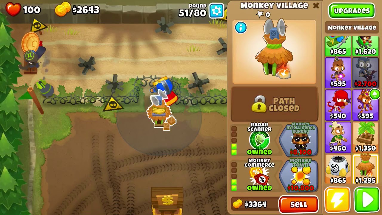 BTD6 Bloons Tower Defense 6 Firing Range Hard Rounds 3-80 No Lives Lost ...