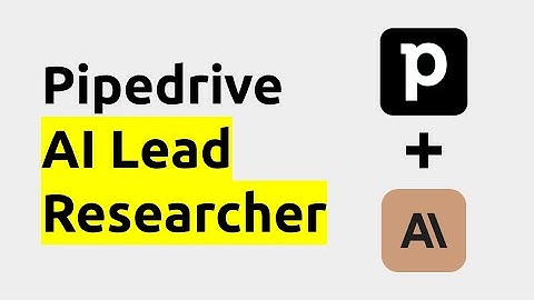 How To Automate Pipedrive Lead Research With AI