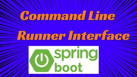 SpringBoot Command Line Runner Interface Example In SpringBoot | Springboot tutorials