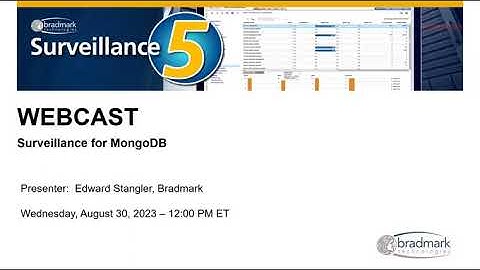 Surveillance for MongoDB Webinar