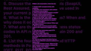 MAY 2025-Wipro-Interview Questions asked for Automation QA JAVA | SDET/QA Automation.