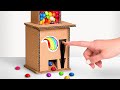 Skittles Candy Dispenser Machine Out Of Cardboard