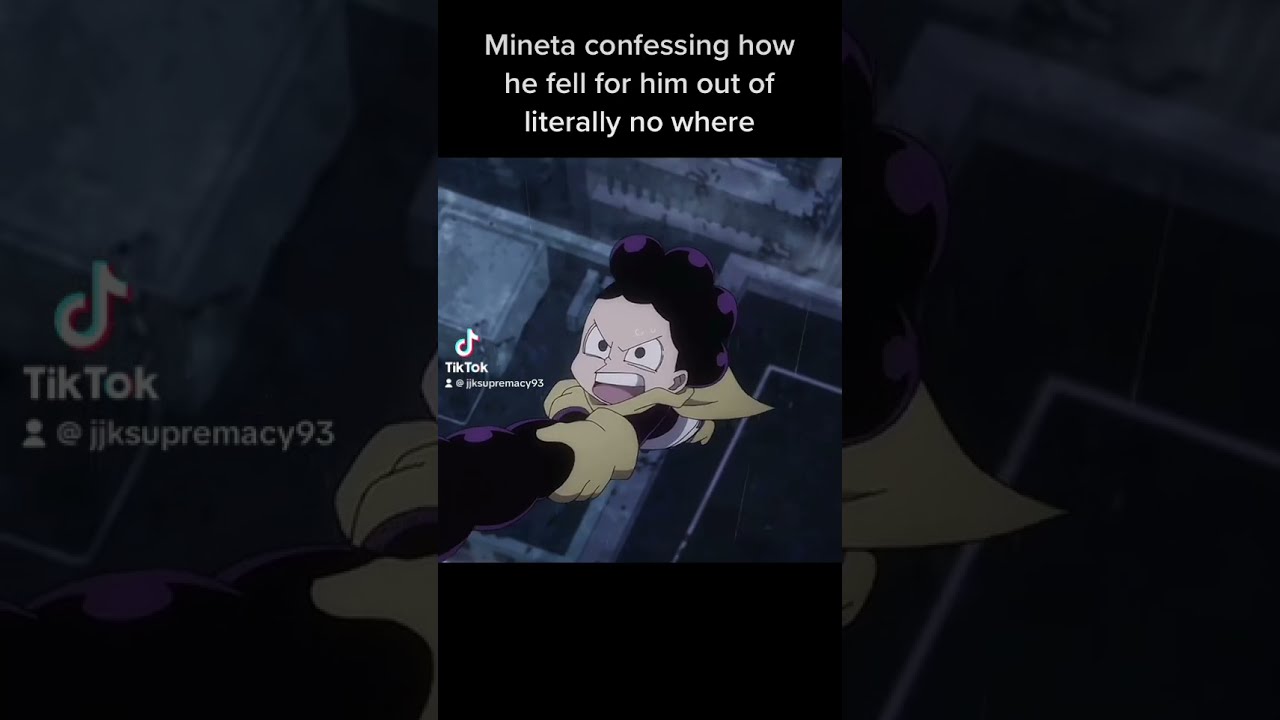 Mineta Was Risking It All Here Mha Myheroacademia Anime