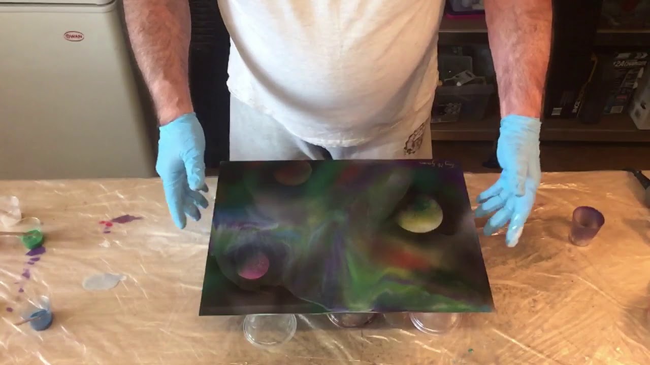 Experiment with spray paint and resin YouTube