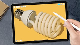 Modeling a Spiral Light Bulb 💡 | Shapr3D
