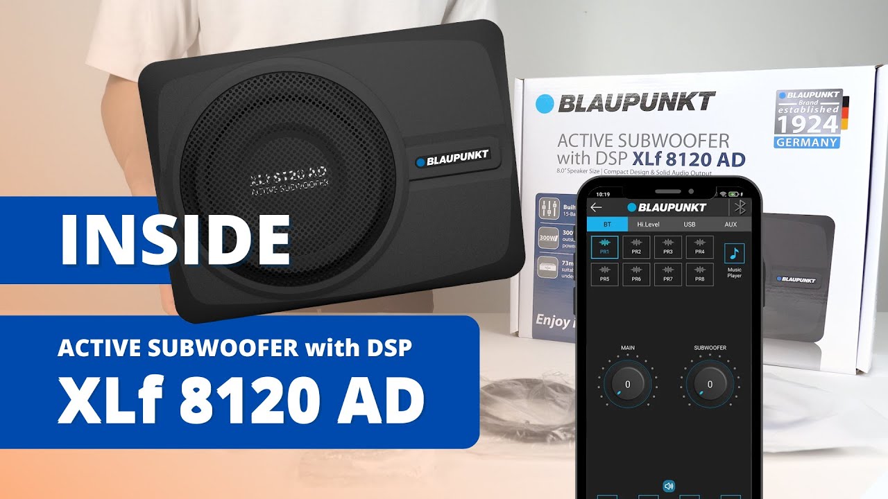 INSIDE Active Subwoofer with DSP XLf 8120 AD | Compact 73mm Tall YouTube