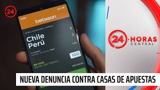 Anuncian nueva denuncia contra casas de apuestas online | 24 Horas TVN Chile