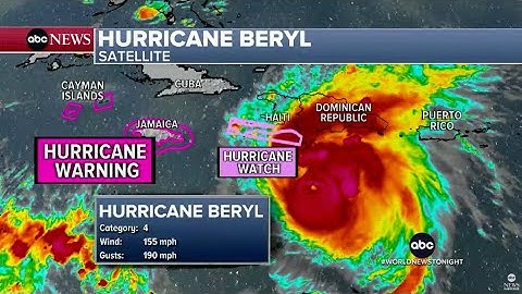 Beryl death toll rises to 6 as strongest July hurricane ever