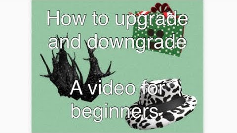 How to Upgrade and Downgrade on Roblox | Roblox limited trading |