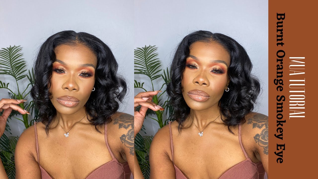 Burnt Orange Smokey Eye| Detailed Tutorial| MUA Tips| HallayahSade