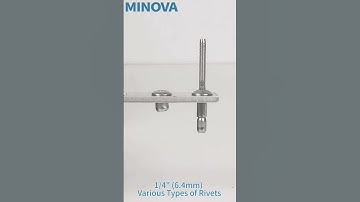 MINOVA Rivet Tool.( 1/4” (6.4 mm) Various Types of Rivets ) #asmr #rivet #relaxing #tools