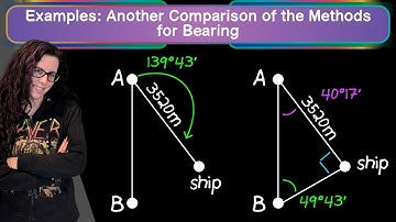 Examples: Applications with Bearing and Right Triangles