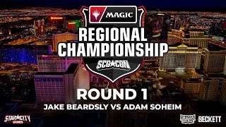 Jake Beardsly vs Adam Soheim | Round 1 | MTG Modern Regional Championship | Las Vegas, Nevada