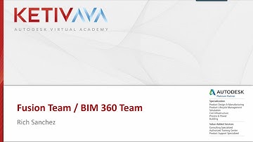 Autodesk Virtual Academy: Fusion Team and BIM 360 Team
