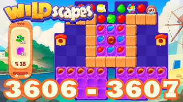 Wildscapes Level 3606 - 3607 HD Walkthrough 3 match puzzle | android | GameGo Game | IOS