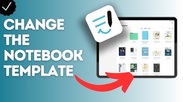 How to change the notebook template in Goodnotes?