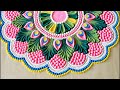 Top Krishna janmashtami rangoli designs with colours l जानिए कैसे बनाएं खूबसूरत रंगोली l rangoli