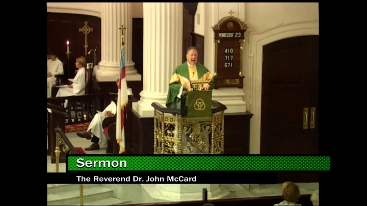 The Rev. Dr. McCard preaches at Celtic Holy Euchar...