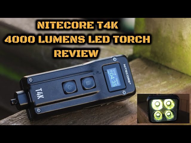 Nitecore T4K 4000 Lumens LED Torch: Review - YouTube