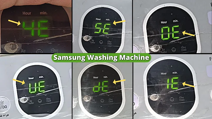 Samsung Top Load Washing Machine Error Codes - How To Fix