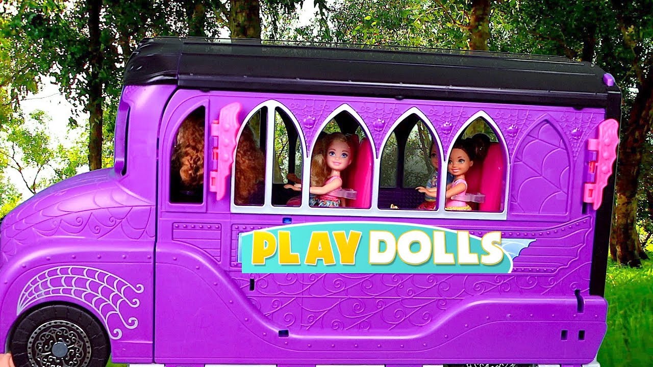 School Bus Morning Routine For Barbie Dolls Play Dolls Youtube