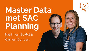 Complete your masterdata in SAP Analytics Cloud Planning