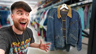 The Rarest Jacket I've Found In A Thrift Store! Vintage Shopping!