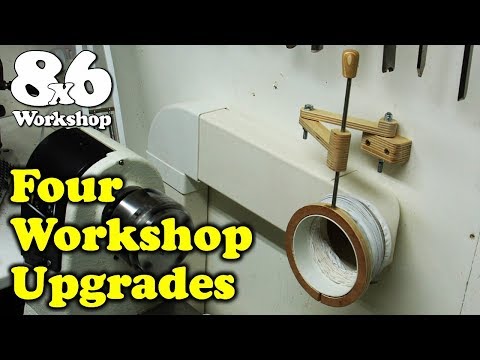 Four Clever Workshop Hacks - Space Saving tricks to my 8x6ft Woodworking and Woodturning Shop