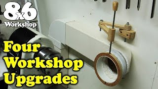 Four Clever Workshop Hacks - Space Saving tricks to my 8x6ft Woodworking and Woodturning Shop