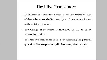 Resistive transducers