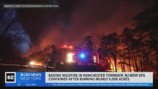 Ocean county wildfire burns through nearly 4,000 acres