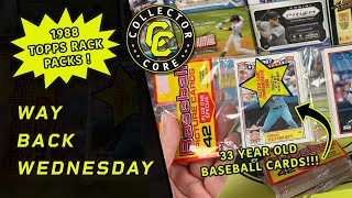 33 Year Old Baseball Card Opening!! 1988 Topps Rack Packs #wbw