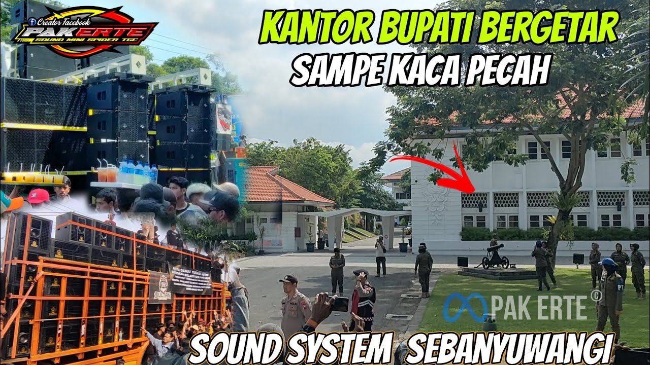 AKSI DEMO SOUND SYSTEM KACA KANTOR PEMKAB BANYUWANGI SAMPE PECAH🔥