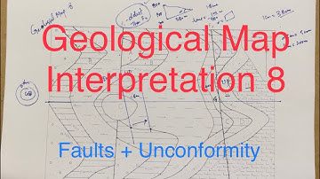 Geological Map Interpretation Exercise-8 | Faults + Unconformity |