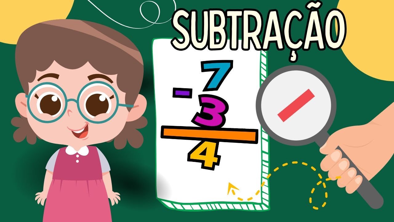Subtração para crianças/Como aprender a fazer contas/Subtração simples