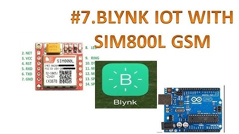 Blynk IOT #7 Maak verbinding met de cloud met GSM SIM800L