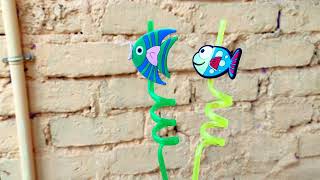 Kids Spiral Drinking Straw - crazy kid toys | Animal cartoon straw