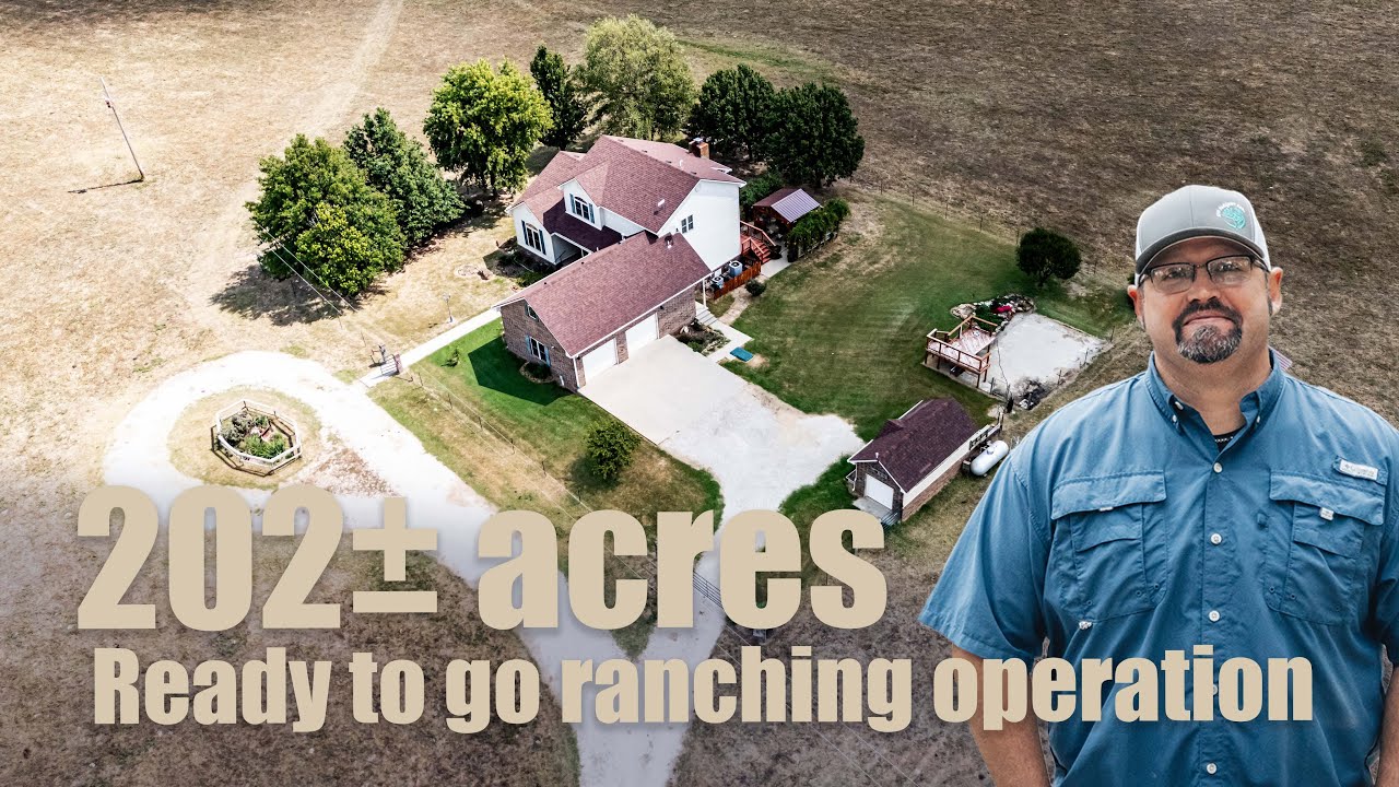 Kansas ranching operation - 202± acres with house, outbuildings, ponds ...