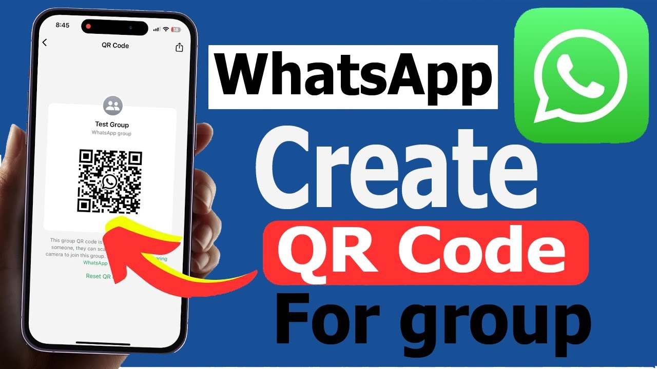 How to Create Generate QR Code For WhatsApp Group - YouTube