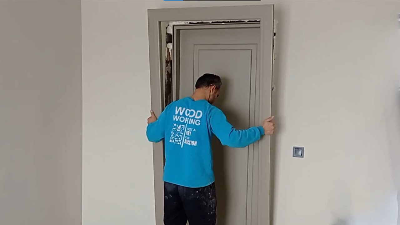 Professional wooden door installation (Häfele lock) YouTube