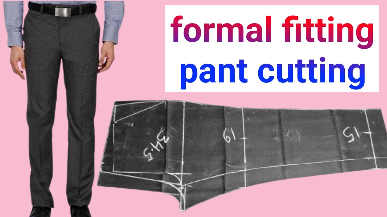 formal fitting pant cutting/pant cutting/gents pant cutting/mens formal
