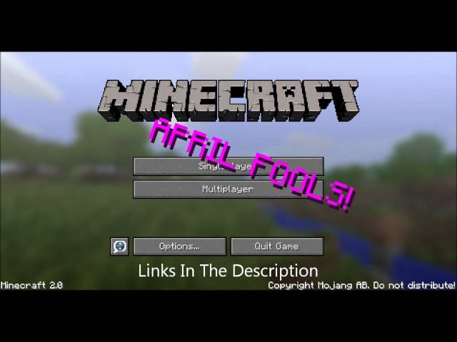 Minecraft 2.0 (April Fools) Gameplay 