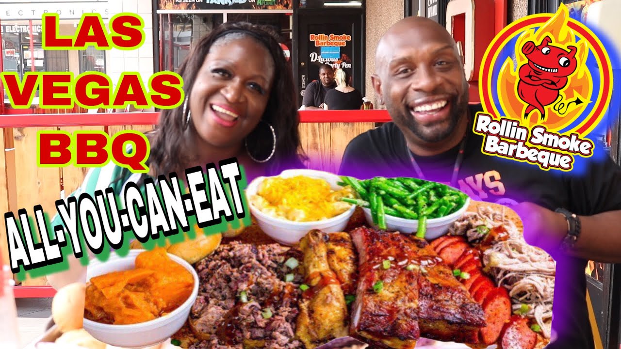 $45 ALL YOU CAN EAT BBQ IN LAS VEGAS | ROLLIN SMOKE BARBEQUE | COLLB W/ 