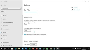 How to turn on battery saver automatically in windows
