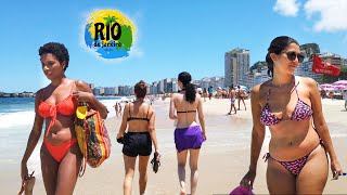 🇧🇷 Copacabana Beach Walk | Rio de Janeiro, Brazil | 2022
